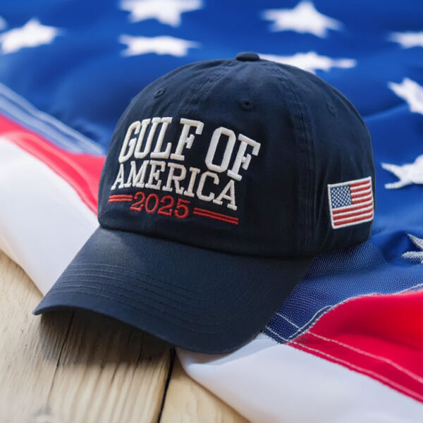 Gulf Of America Hat, Embroidered Republican Hat with USA Flag
