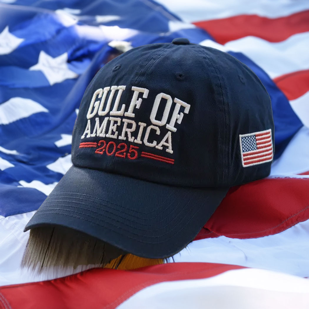 Gulf Of America Hat, Embroidered Republican Hat with USA Flag