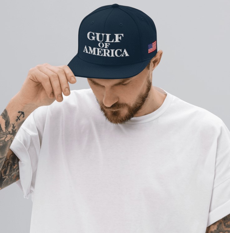 Gulf Of America Snapback Hat - Navy