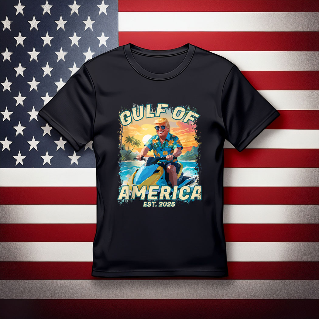 Gulf Of USA Patriotic Trump Jet Ski Vacation Gulf Of Mexico Shirt