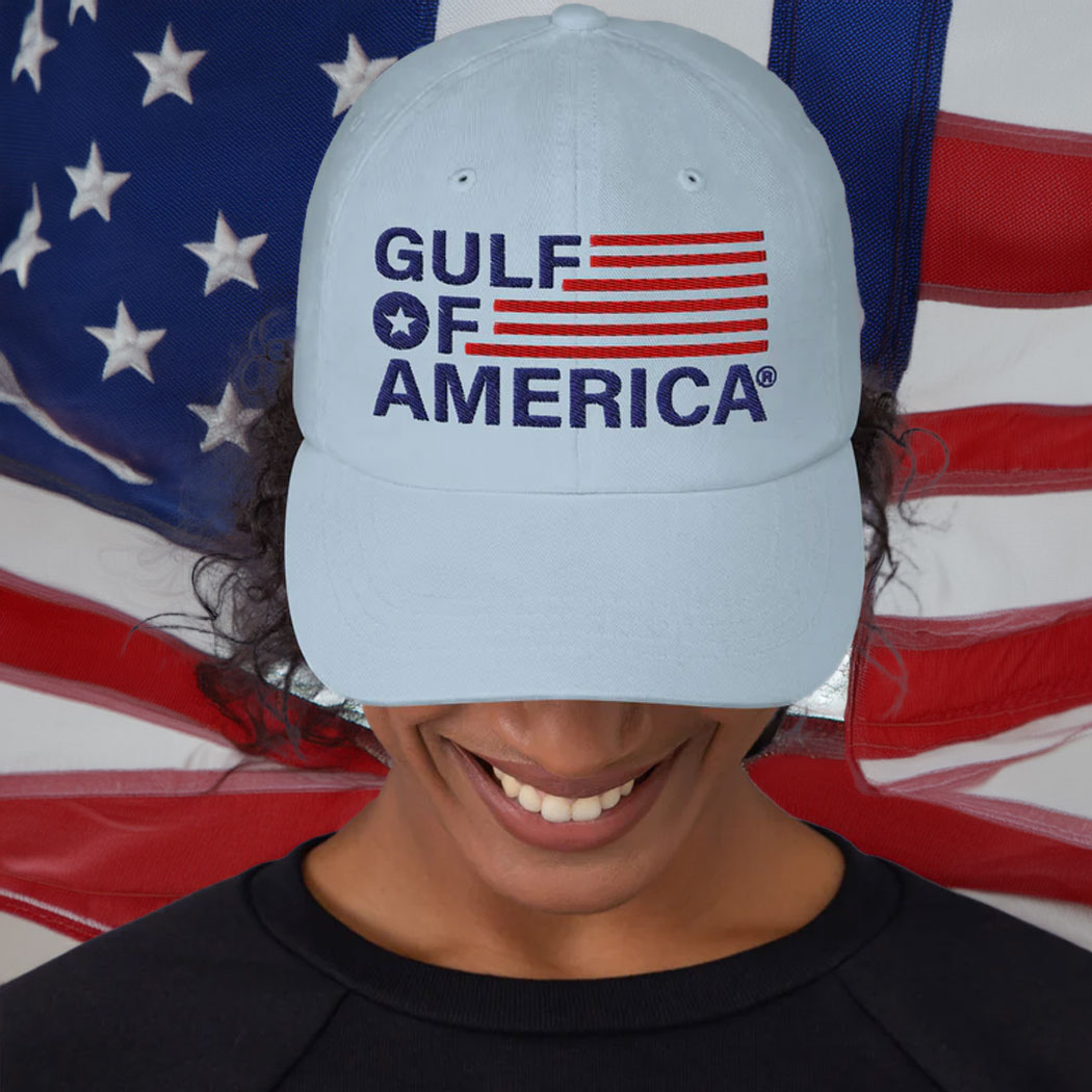 Gulf of America Flag Logo Cap