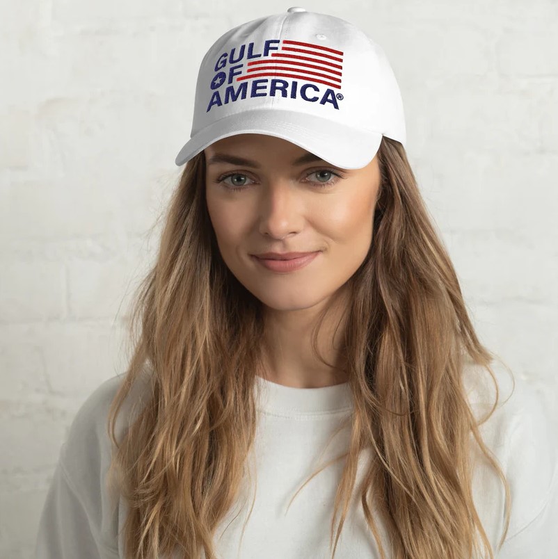 Gulf of America Flag Logo Cap