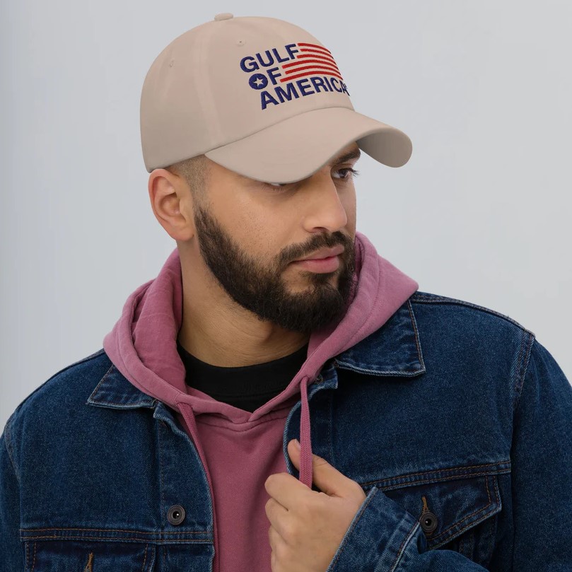 Gulf of America Flag Logo Cap